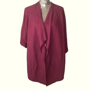 New Gap Burgundy Cardigan sweater X-large Open Front Knit